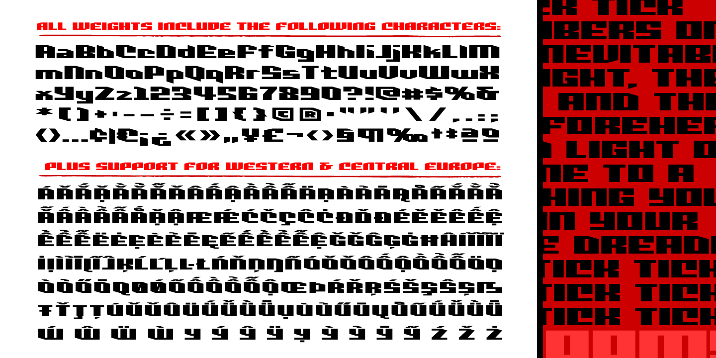 Deadline Extended Font Poster #1