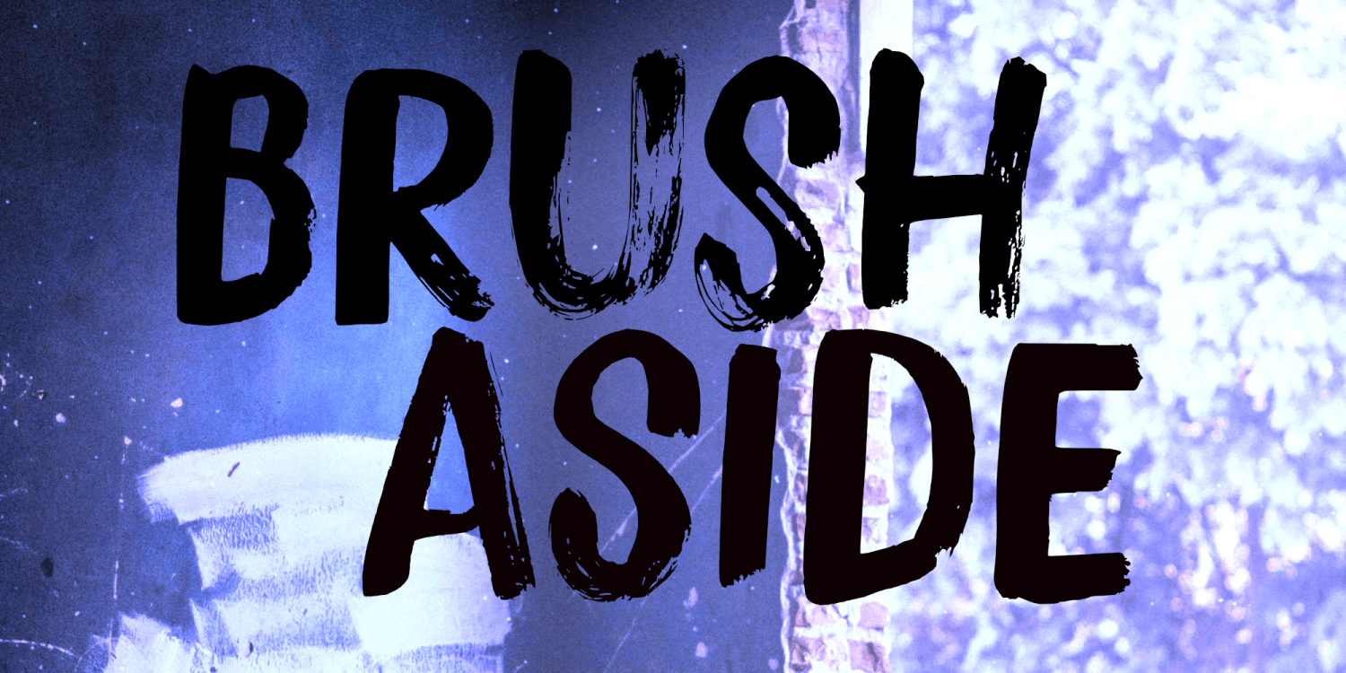 Brush Aside Font Poster #1