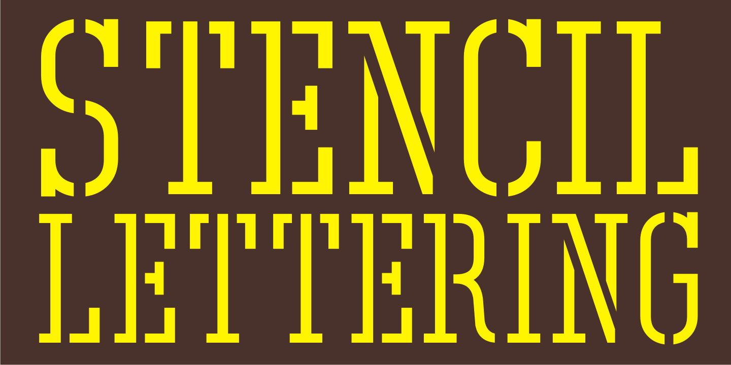 Dijon Stencil Font Poster #1