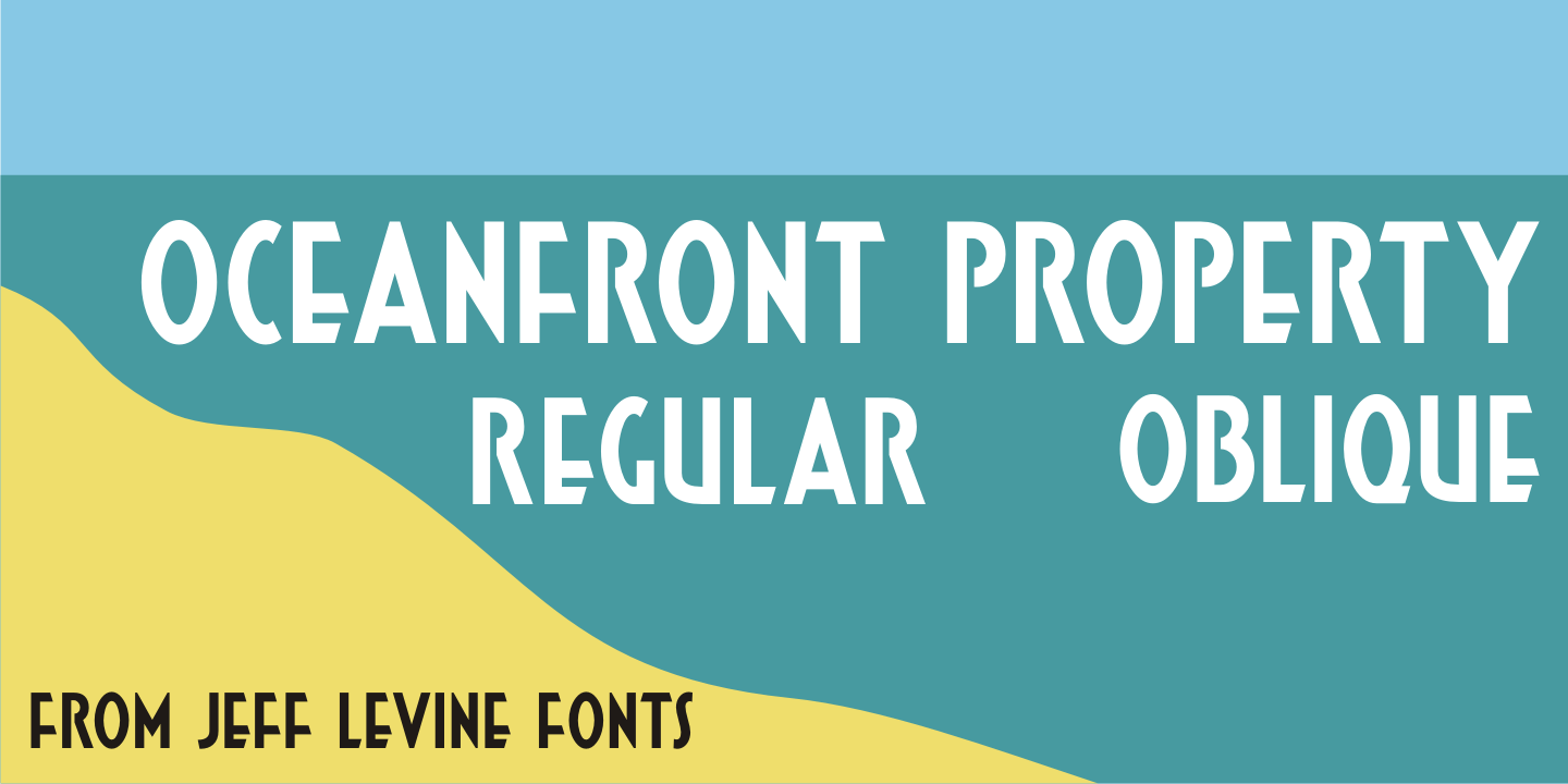 Oceanfront Property Font Family Poster