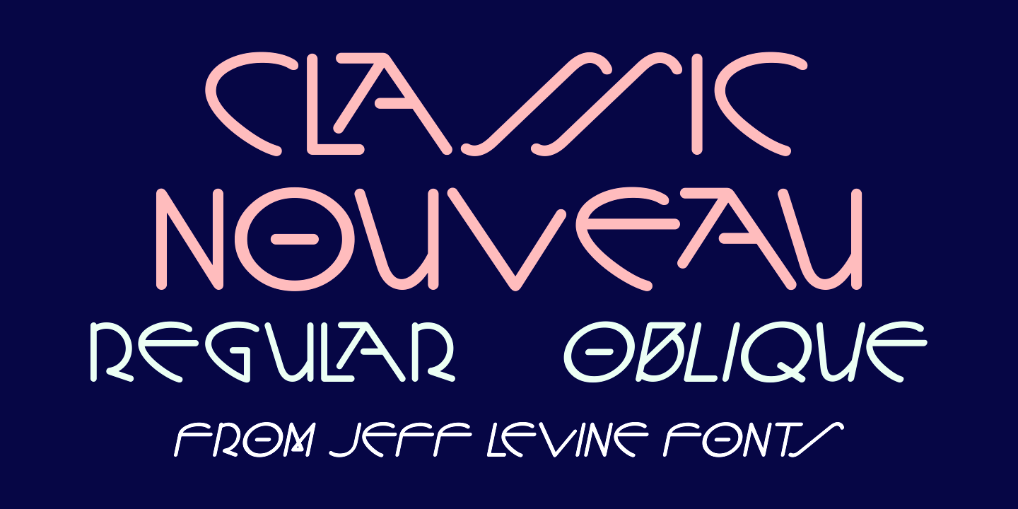 Classic Nouveau Font Poster #1