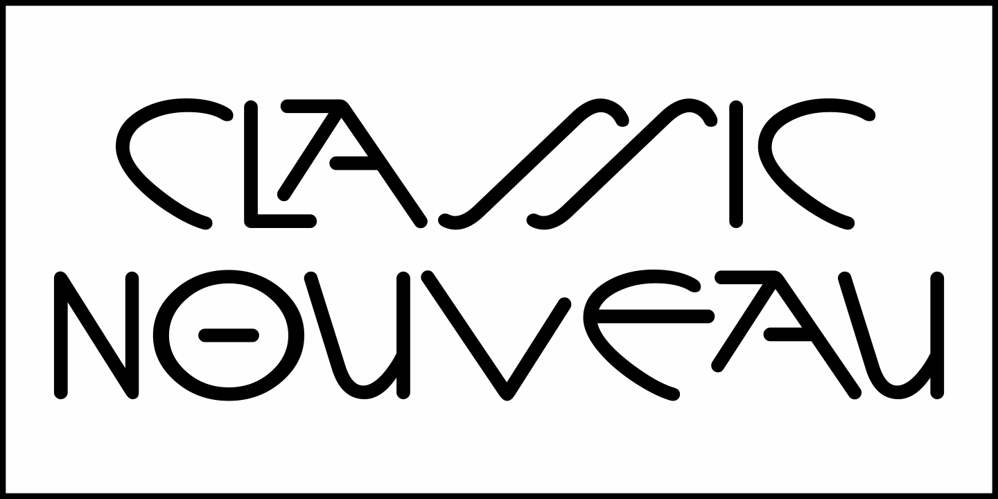 Classic Nouveau Font Poster #2