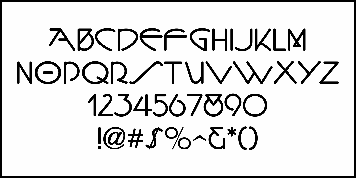 Classic Nouveau Font Poster #3