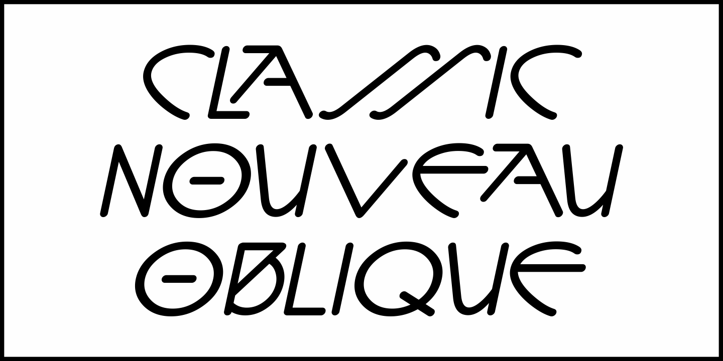 Classic Nouveau Font Poster #4
