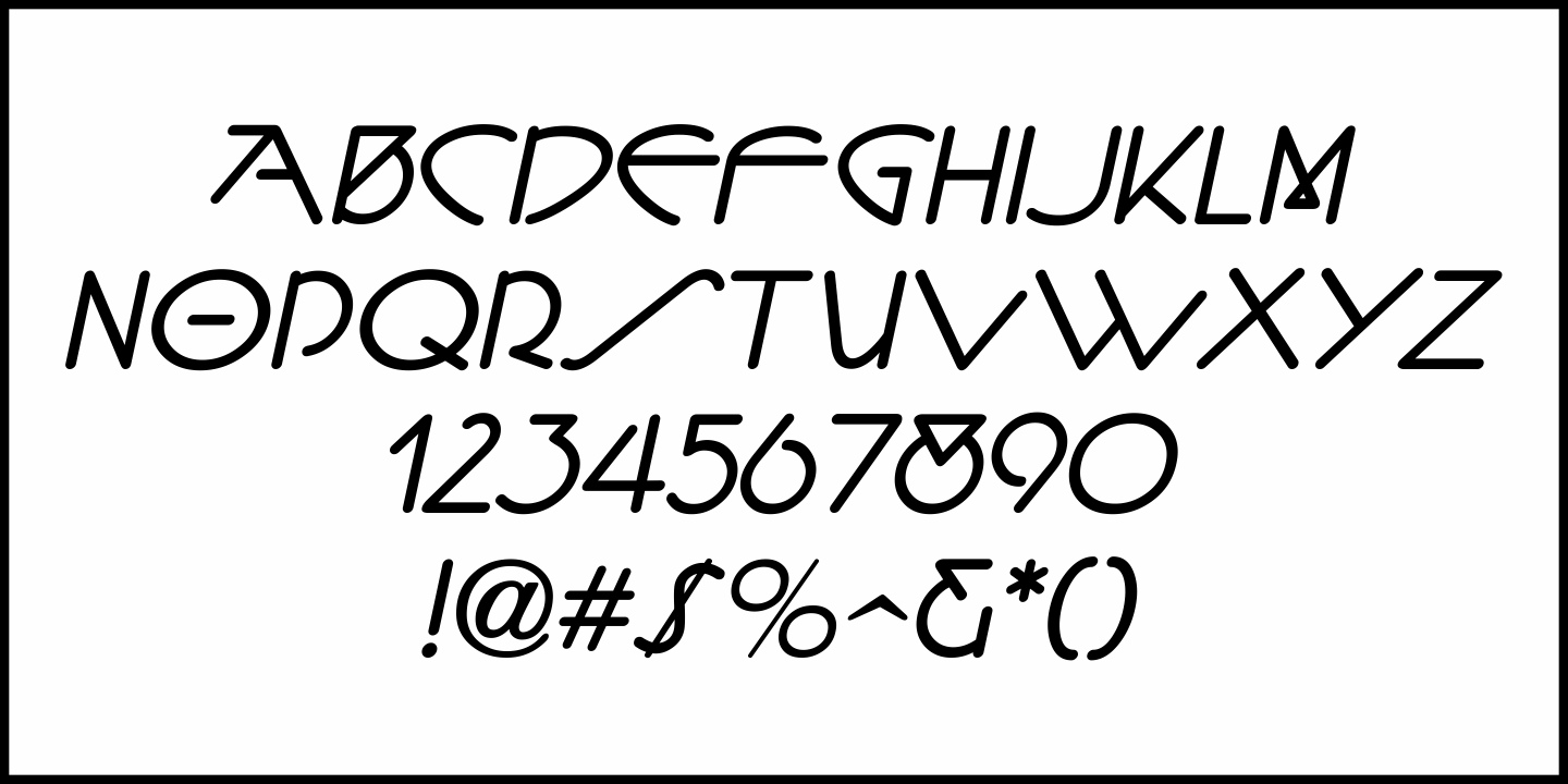 Classic Nouveau Font Poster #5