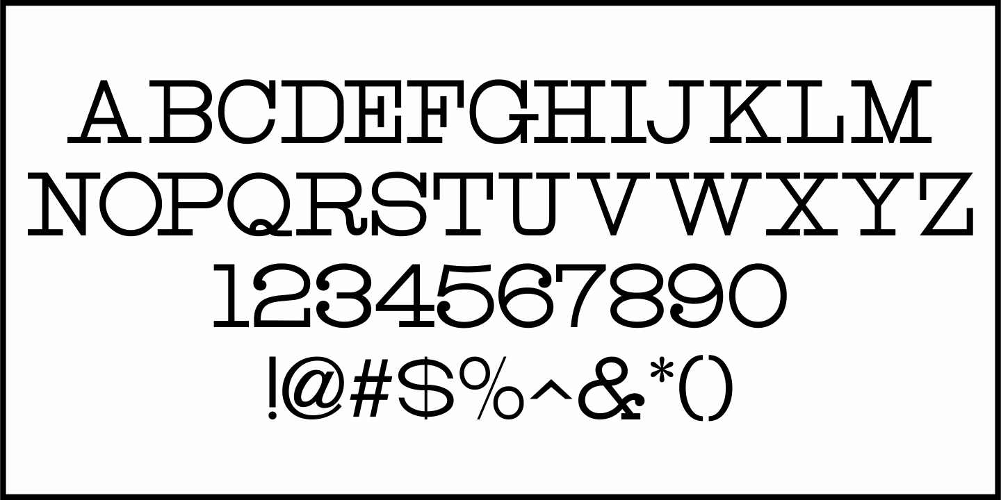 Page Printer Font Poster #1