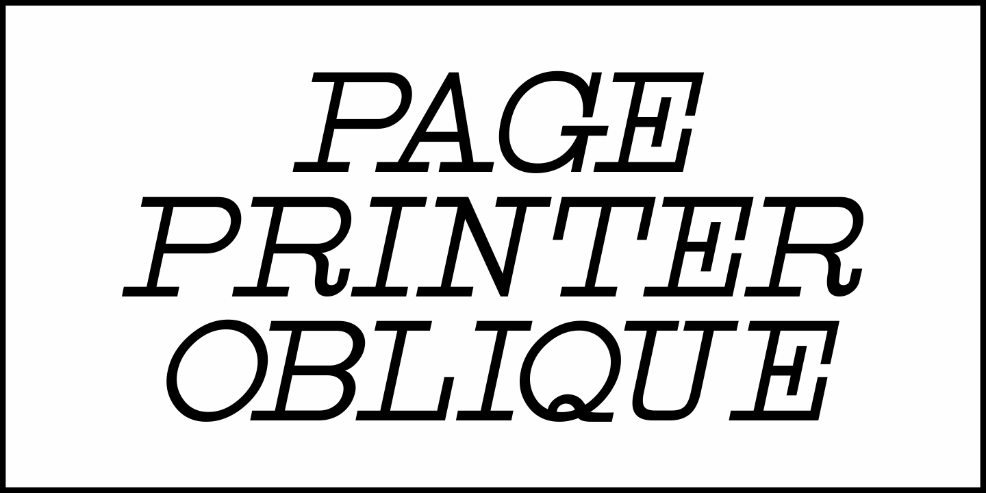 Page Printer Font Poster #1