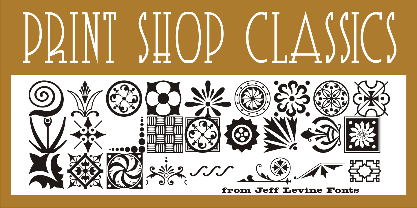 Print Shop Classics Font Family