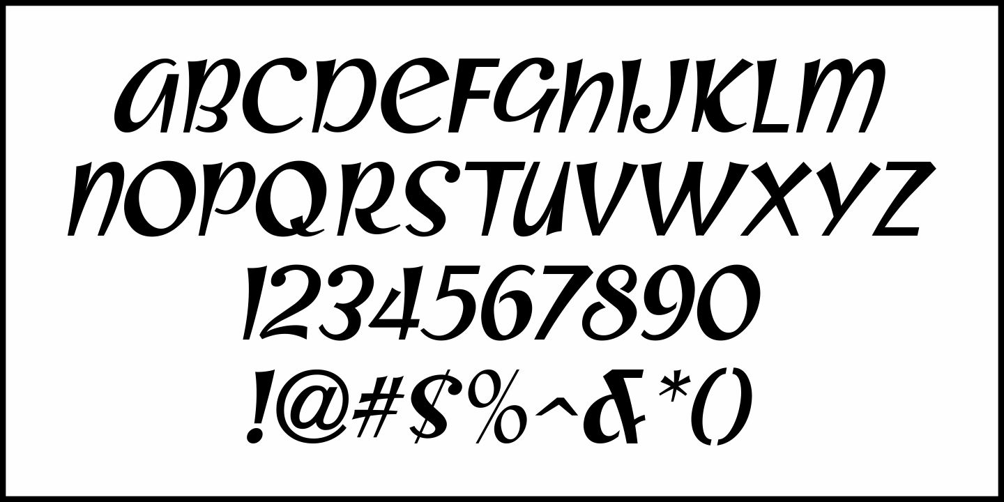 French Song Font Poster #1
