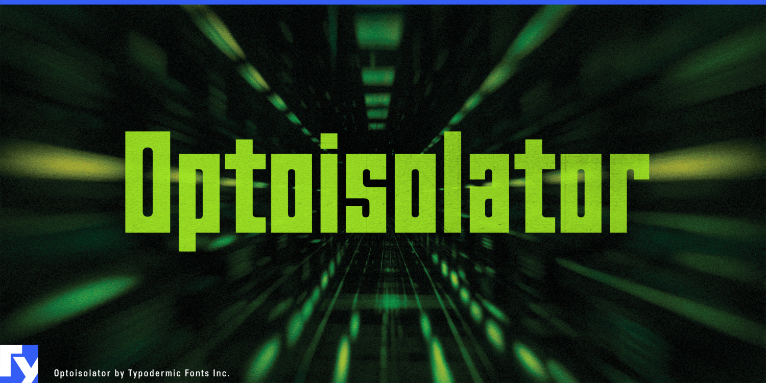 Optoisolator Font Poster #1