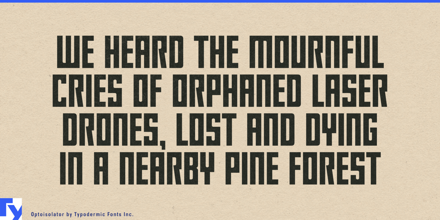 Optoisolator Font Poster #1