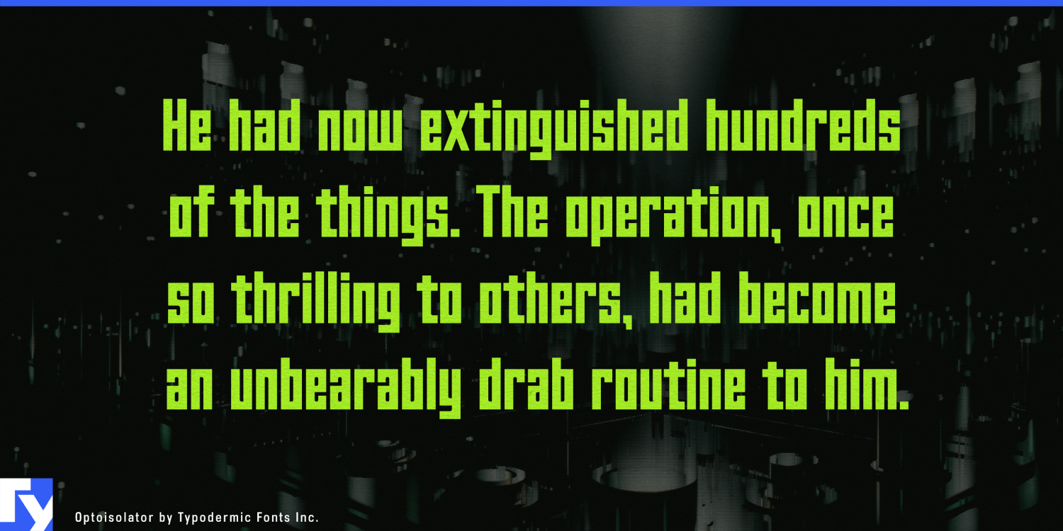 Optoisolator Font Poster #1