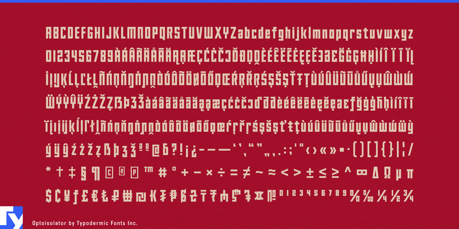 Optoisolator Font Poster #1