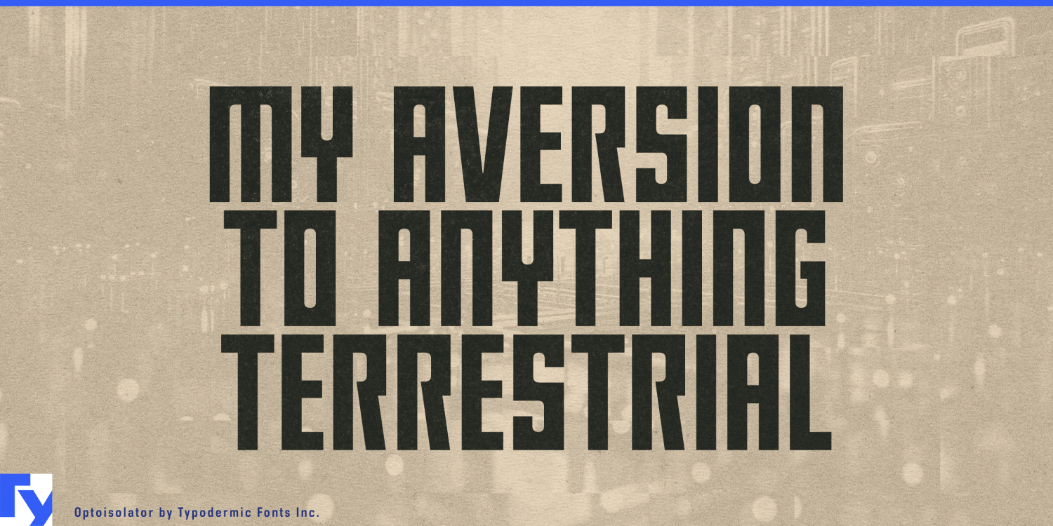 Optoisolator Font Poster #1