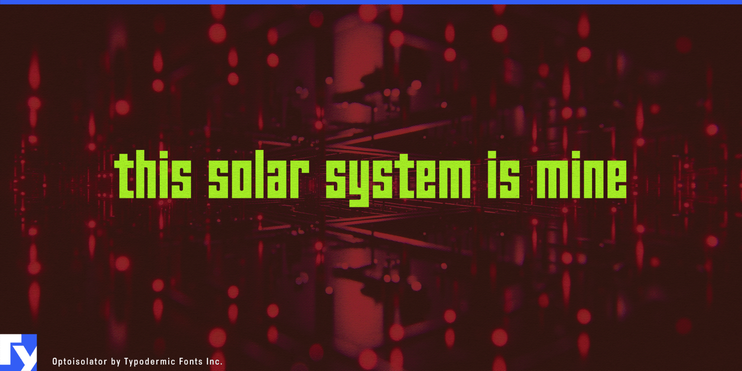 Optoisolator Font Poster #1