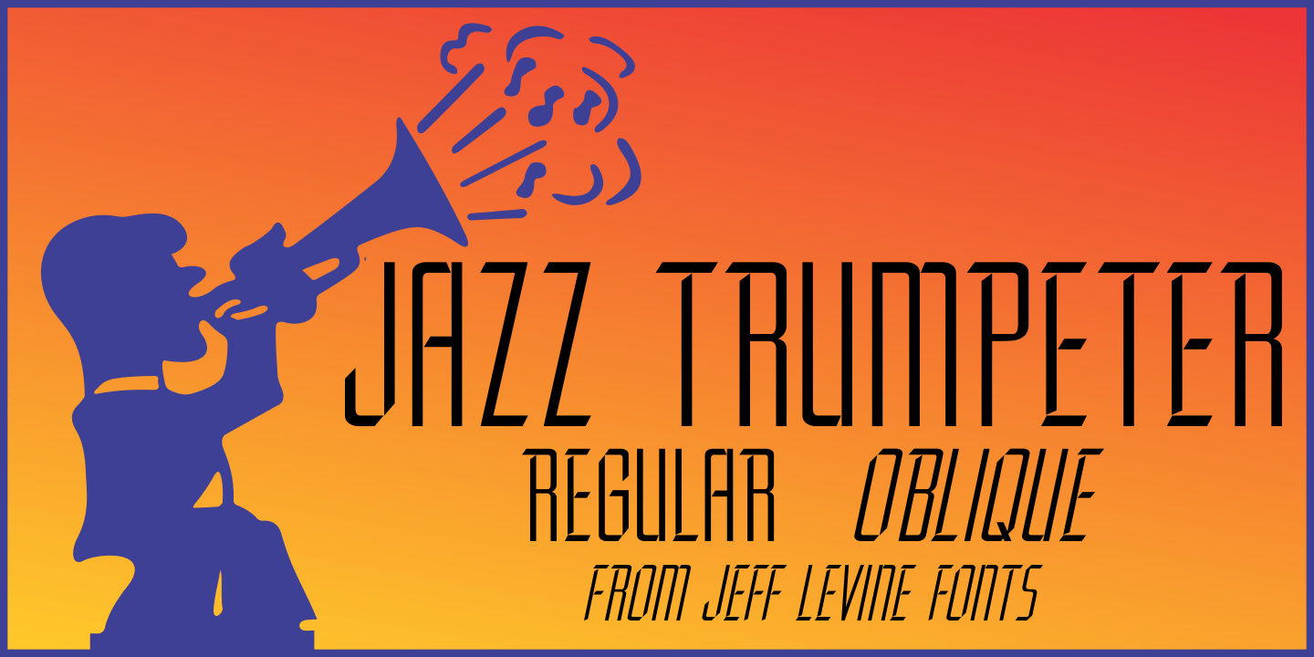 Jazz Trumpeter Font Family Poster