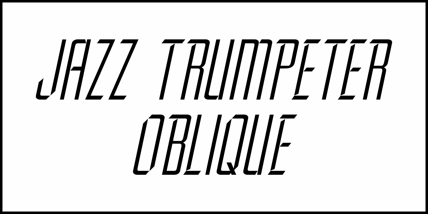 Jazz Trumpeter Font Poster #1
