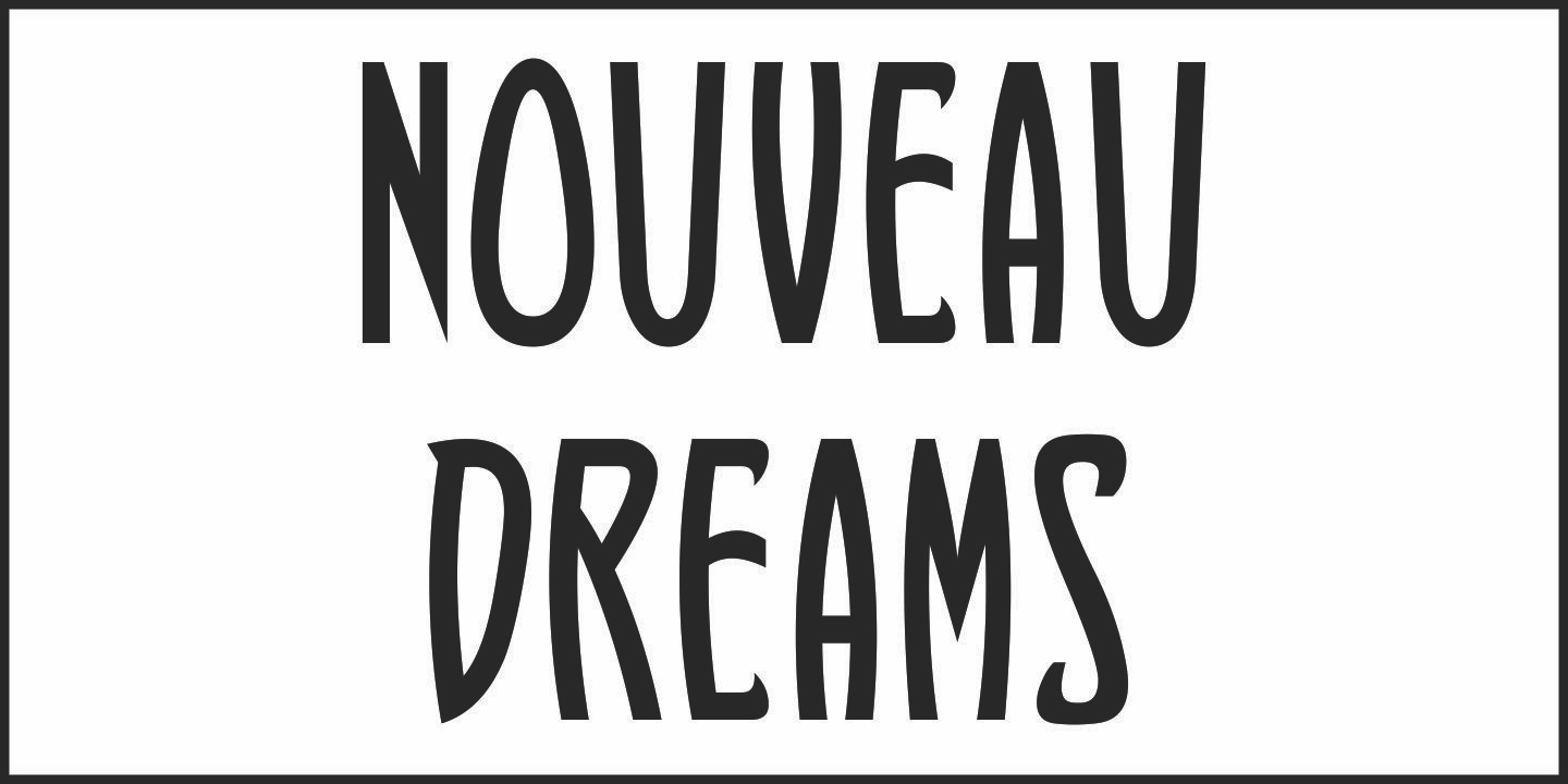 Nouveau Dreams Font Poster #2