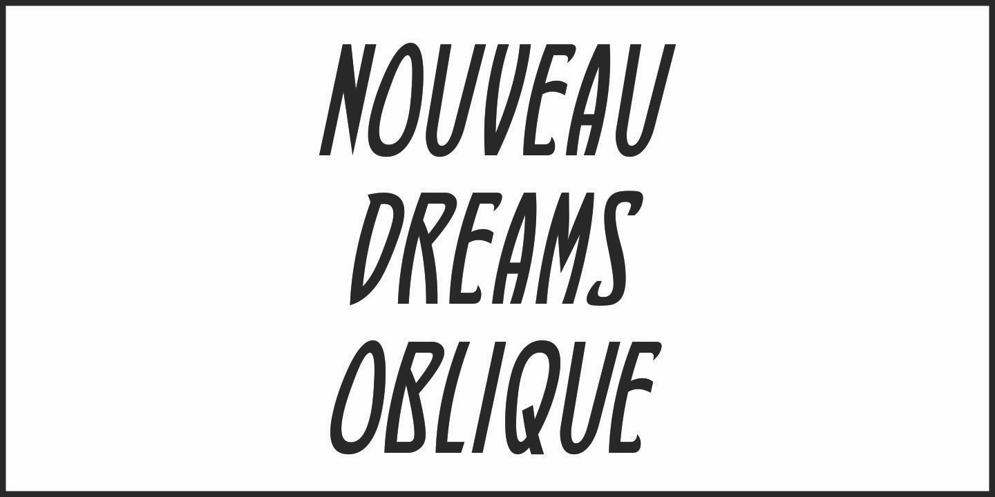 Nouveau Dreams Font Poster #4