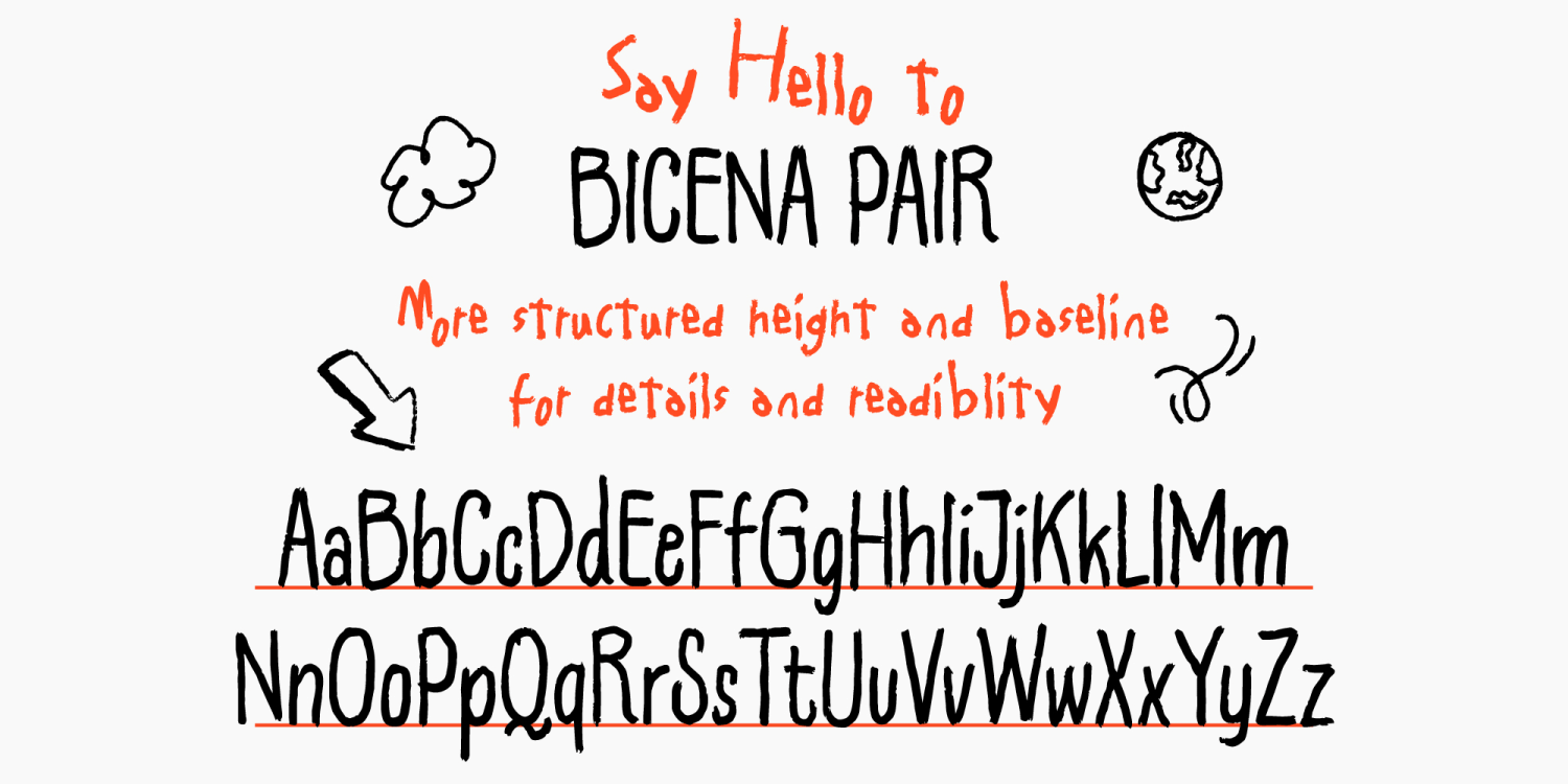 Bicena Font Poster #3