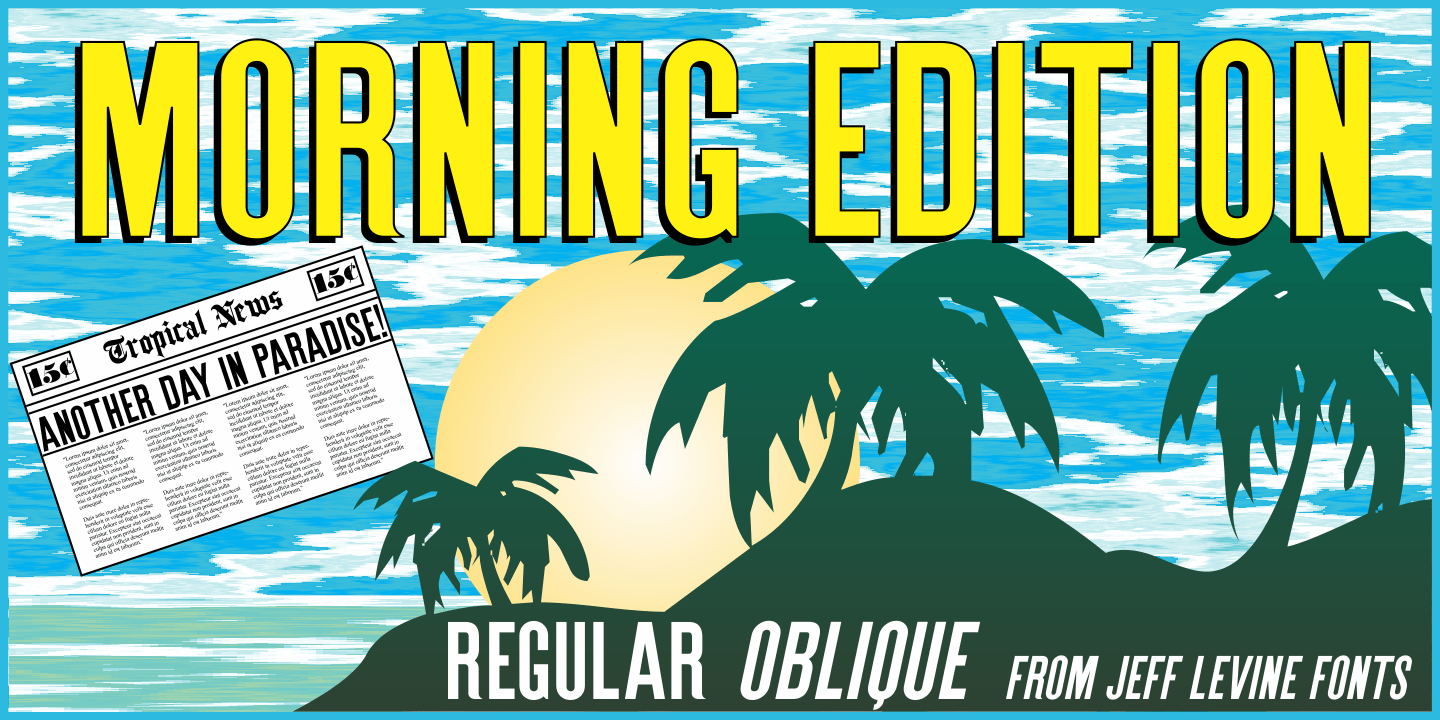 Morning Edition Font Poster #1