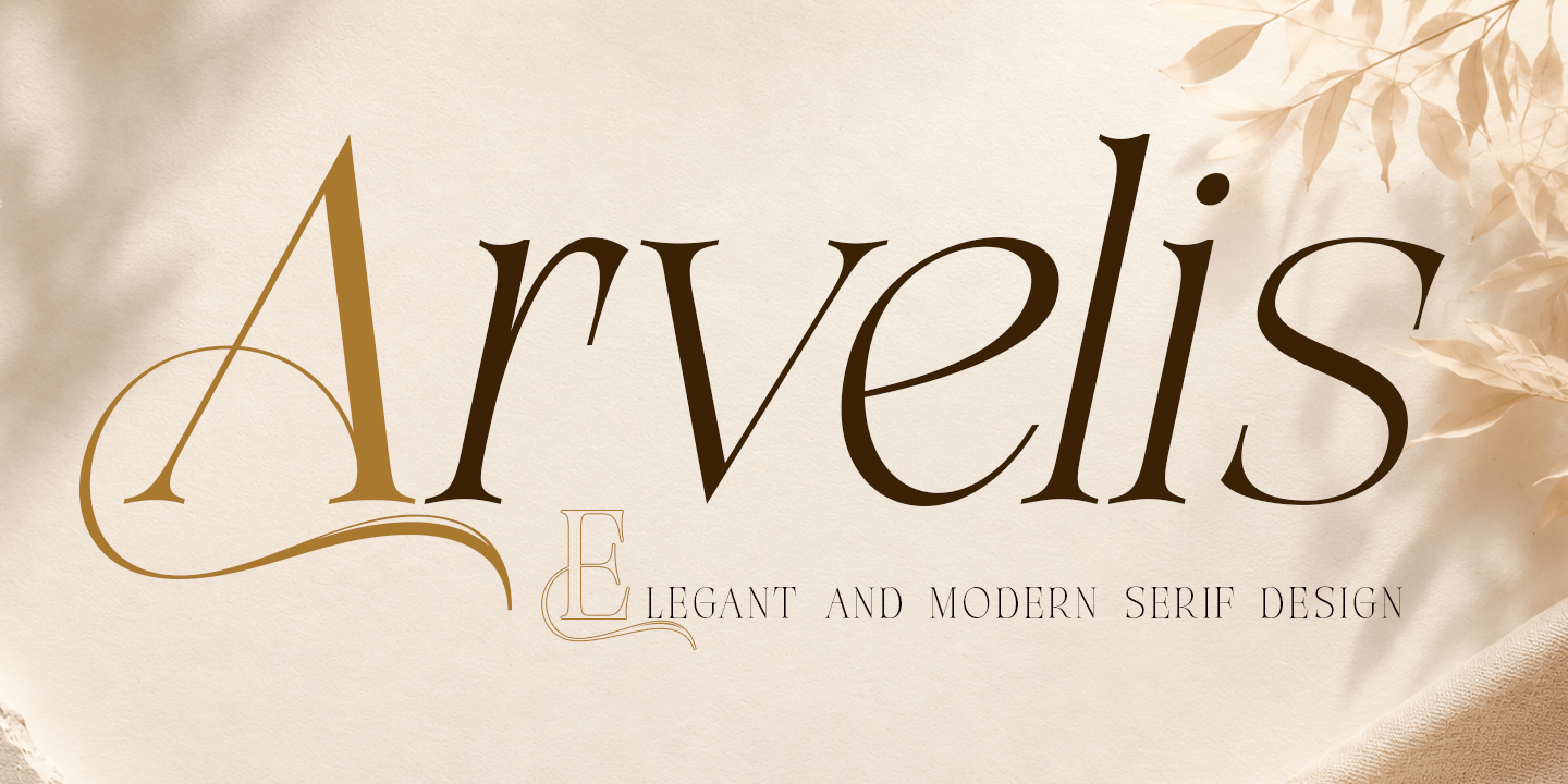 Arvelis Font Poster #7