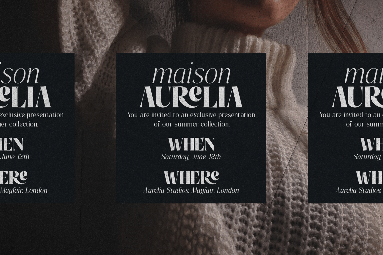 Pure Motif Font Poster #12