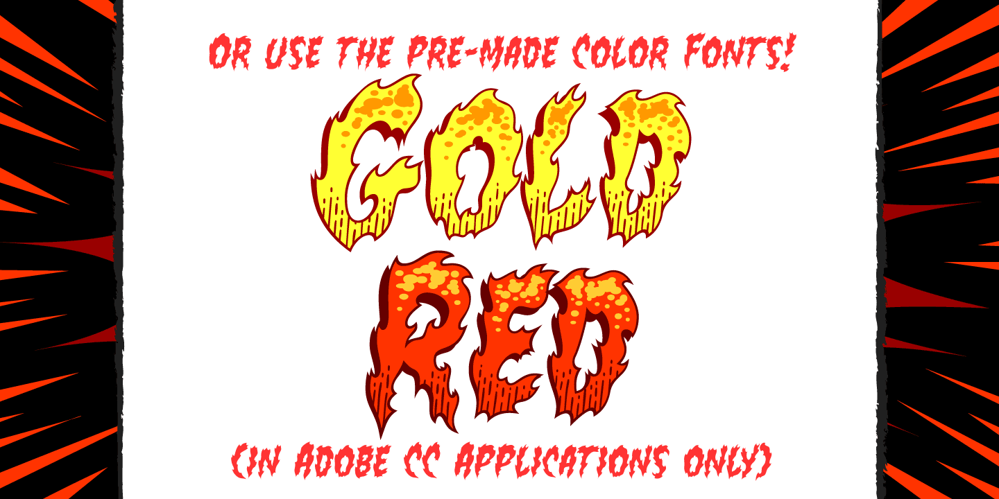Flame On Font Poster #1