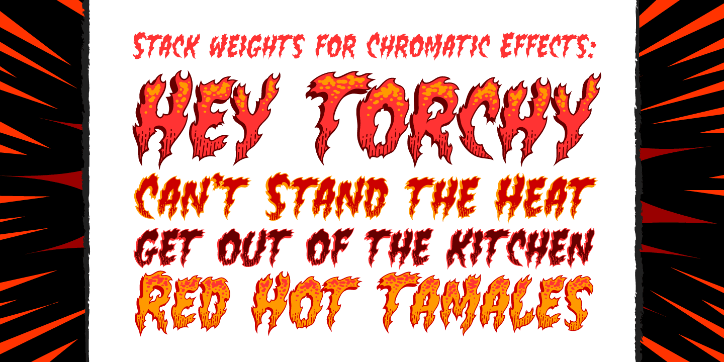 Flame On Font Poster #1