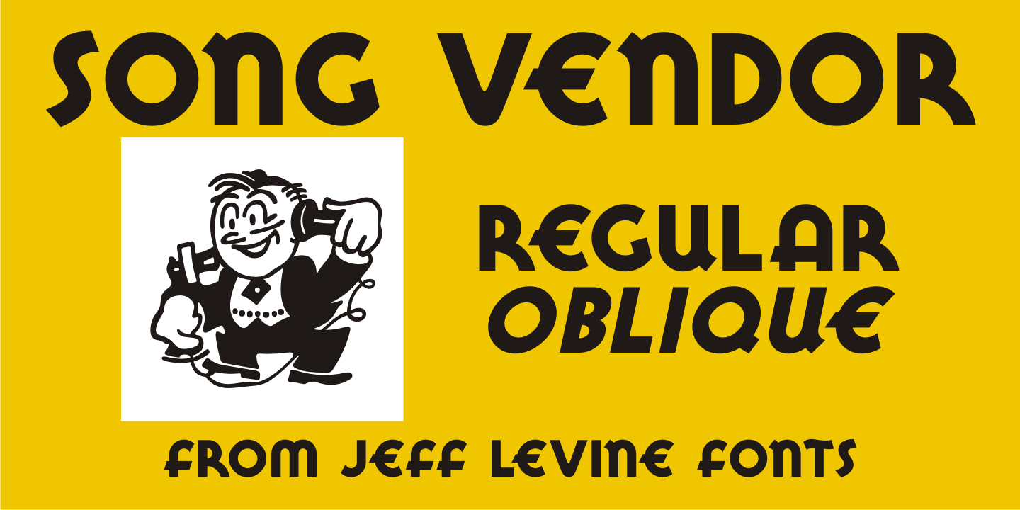 Song Vendor Font Family Poster