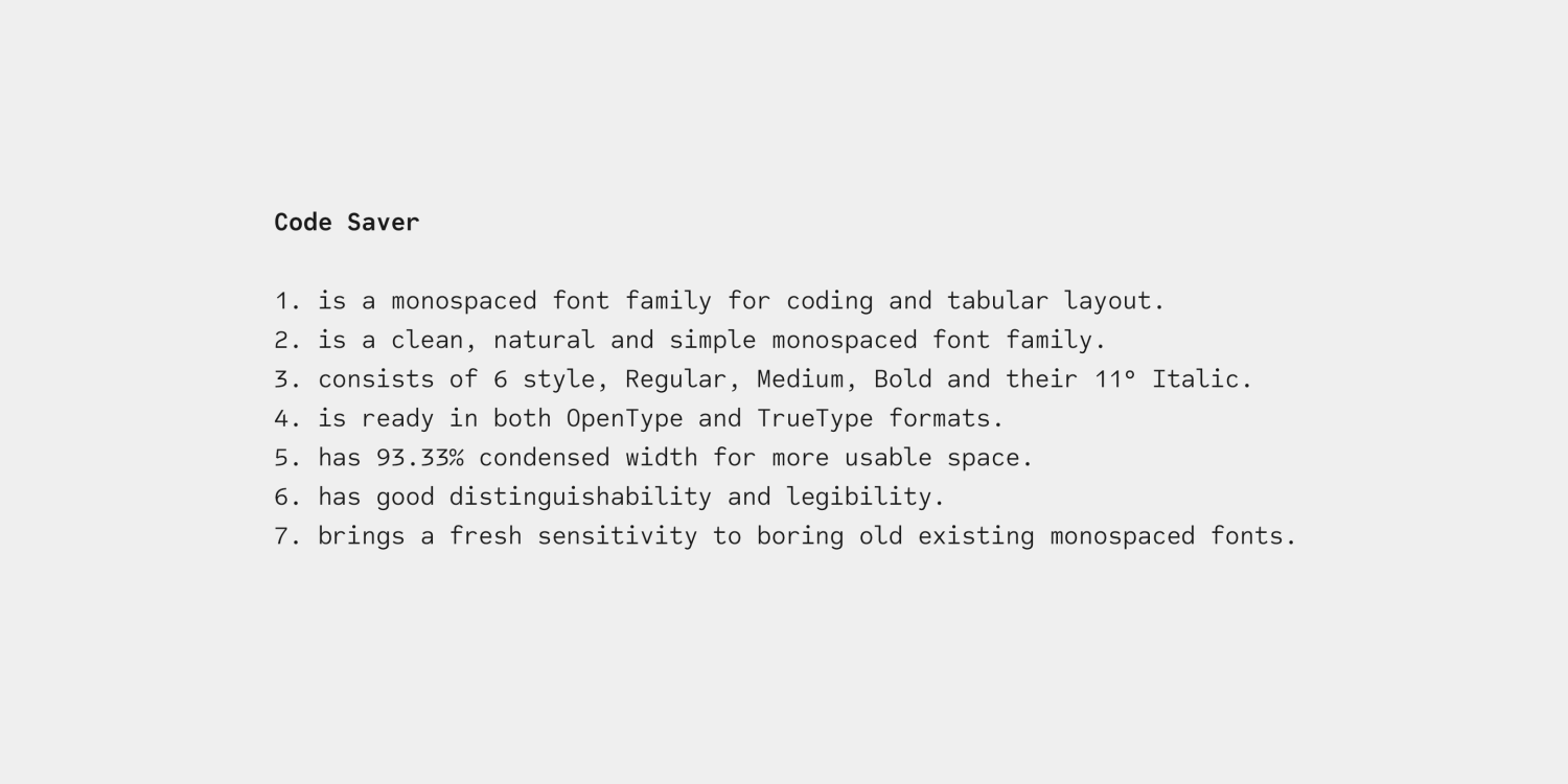 Code Saver Font Poster #10