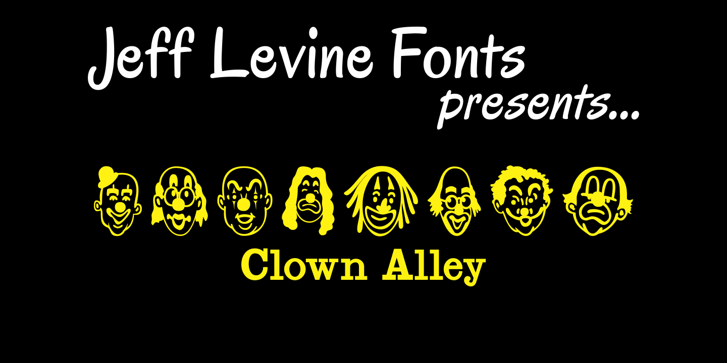 Clown Alley Font Poster #1