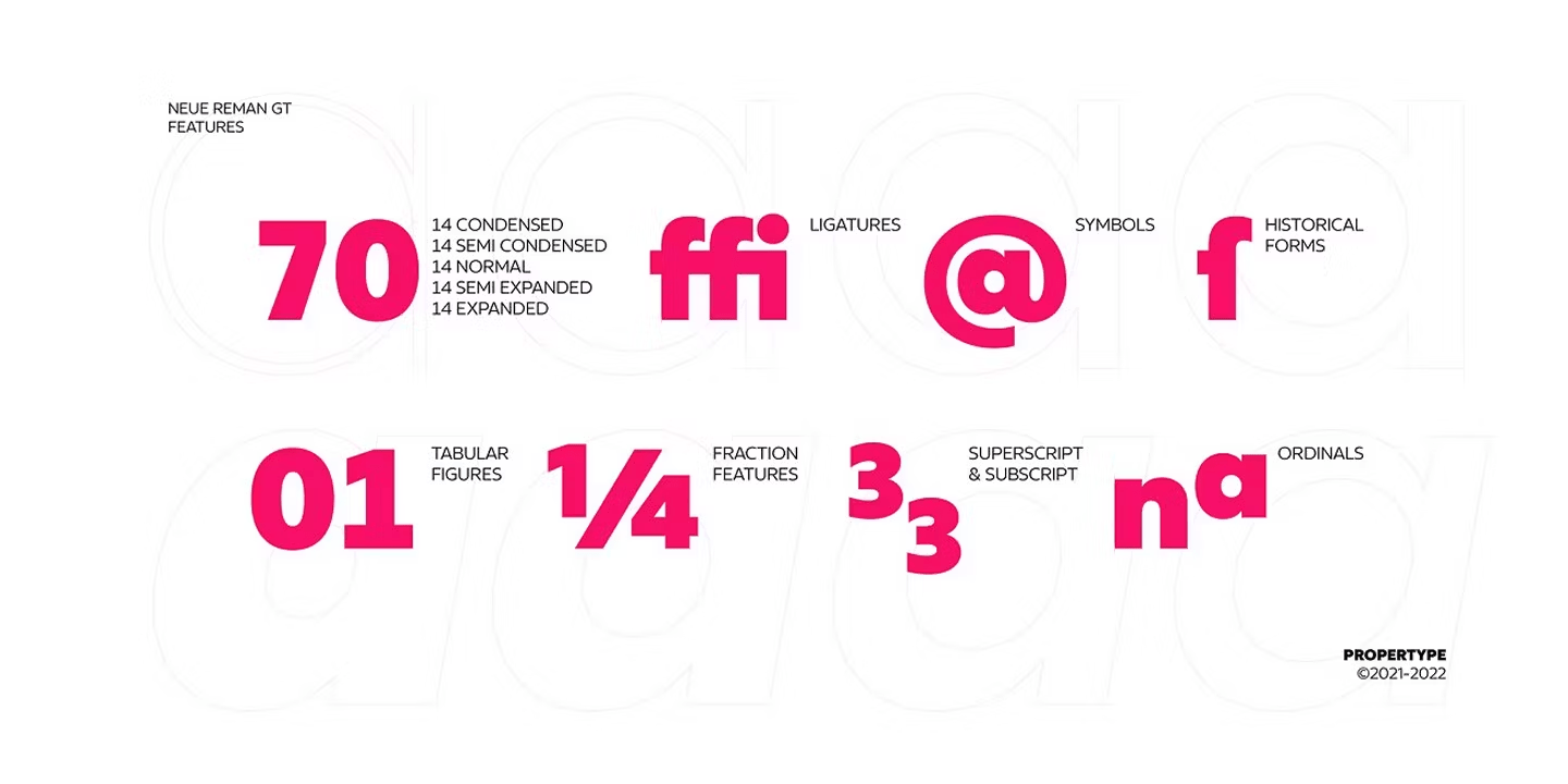 Neue Reman Grotesk Font Poster #13
