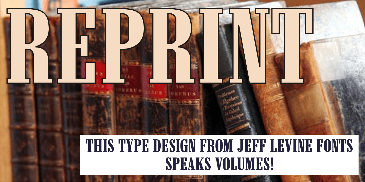 Reprint Font Poster #1