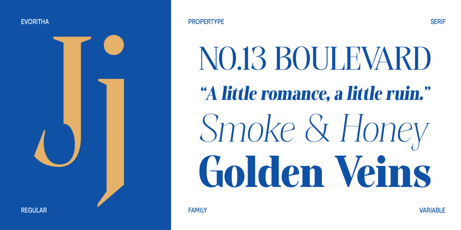 Evoritha Font Poster #16