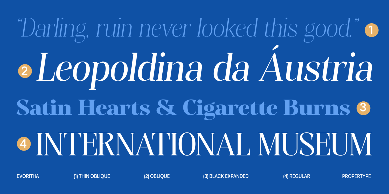 Evoritha Font Poster #2