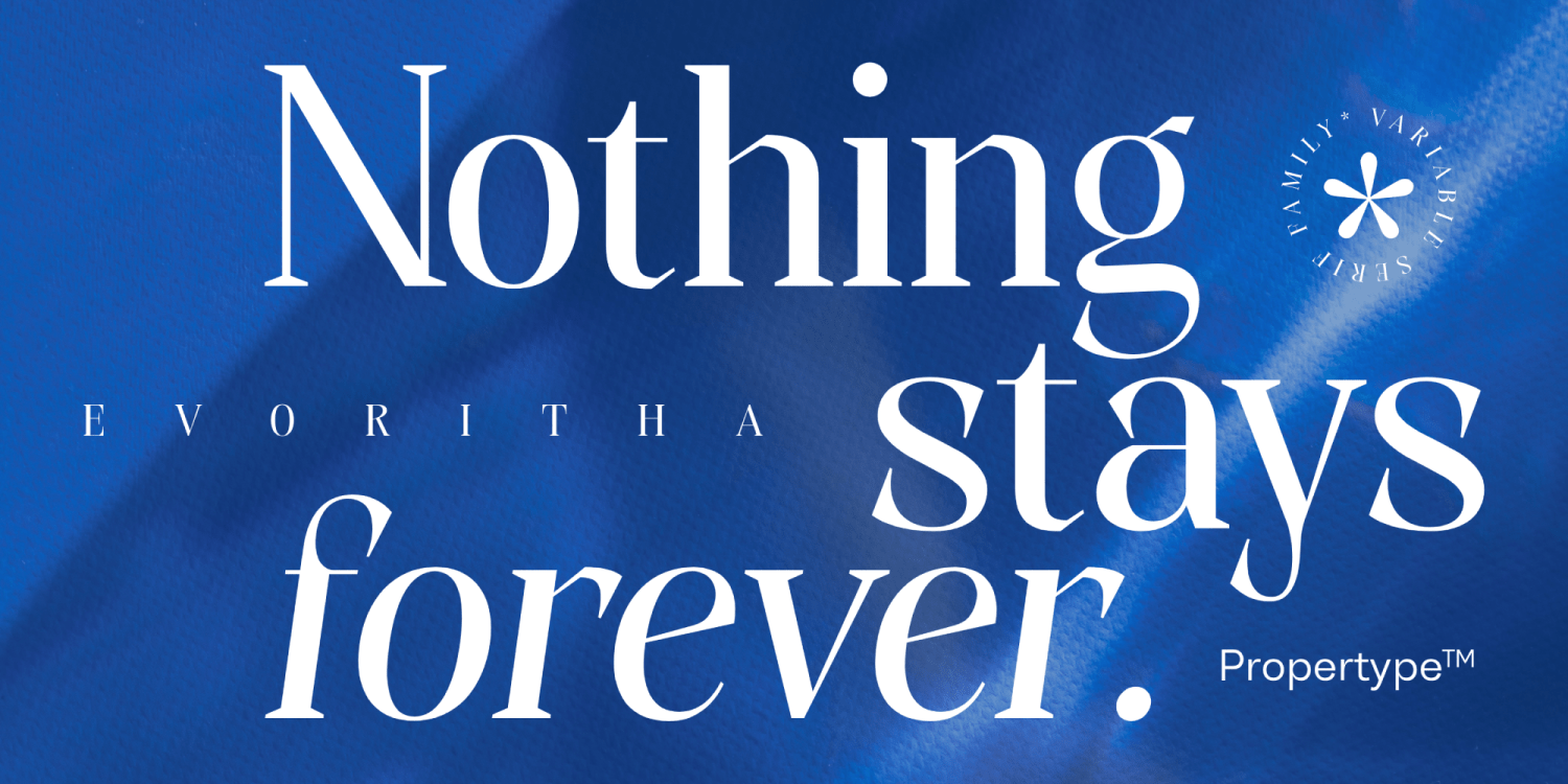 Evoritha Font Poster #5