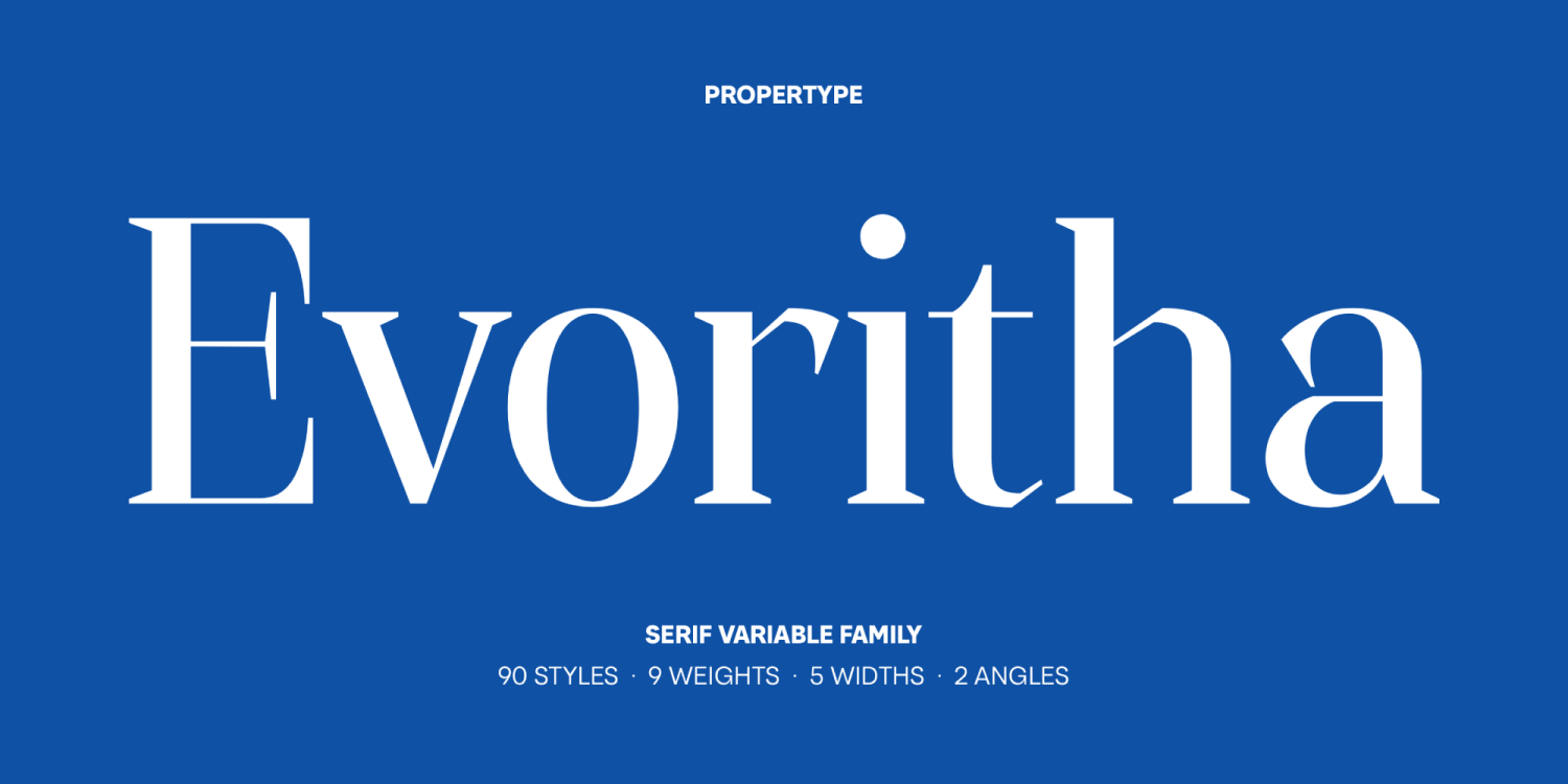 Evoritha Font Poster #8