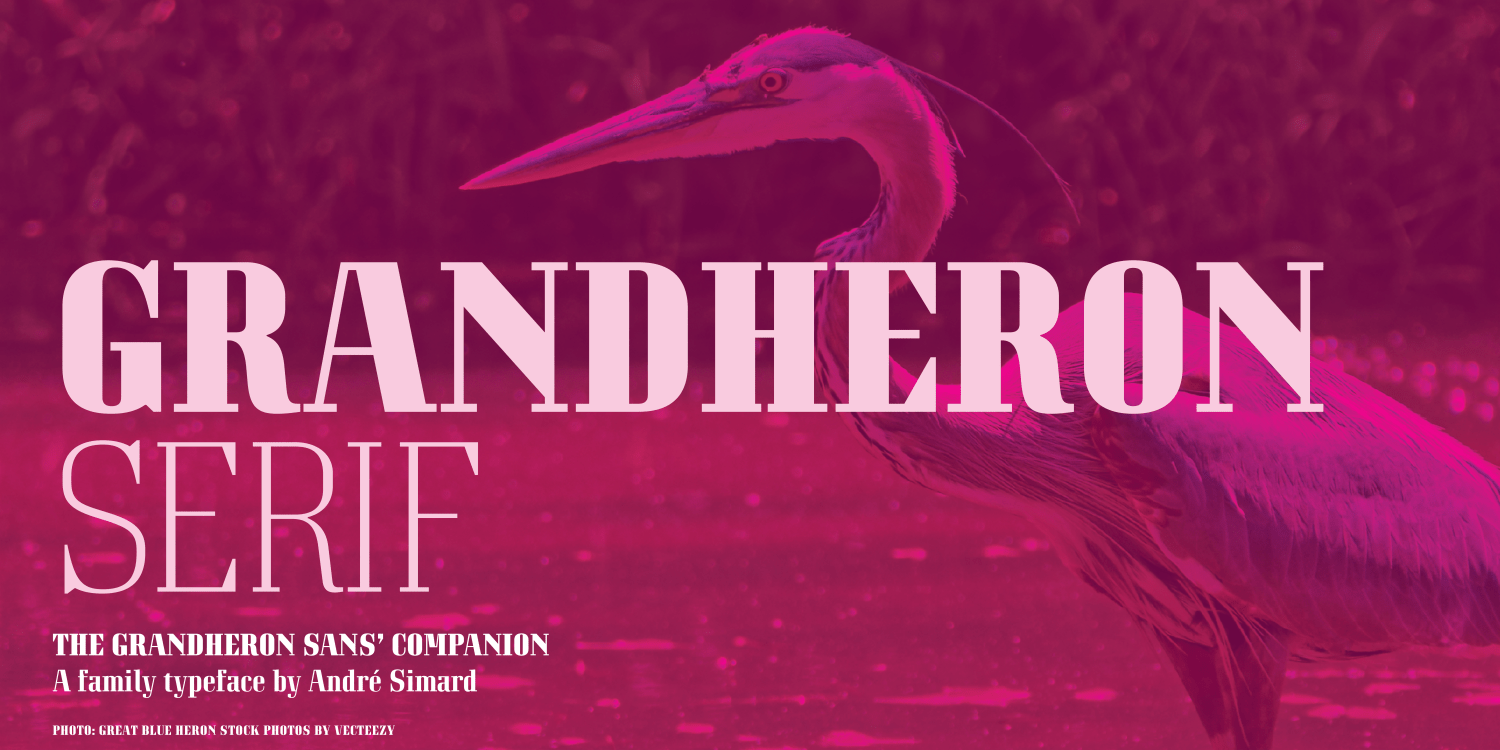 Grandheron Serif New Font Poster #1