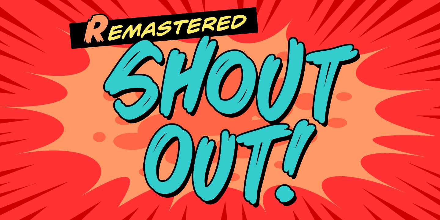 Shout Out Font Poster #1