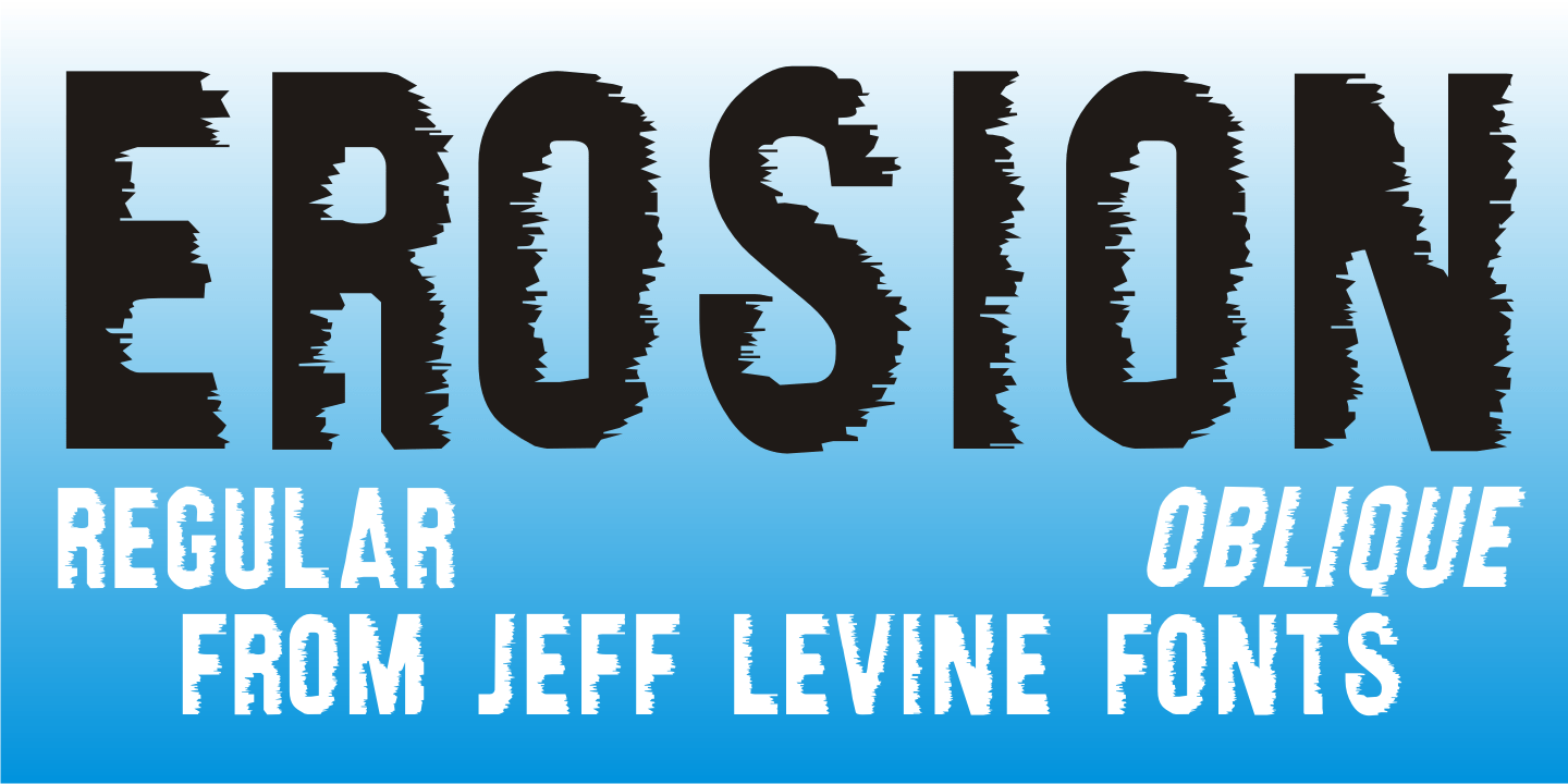 Erosion Font Poster #1