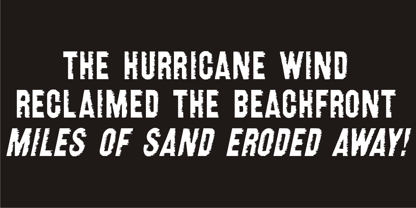 Erosion Font Poster #1