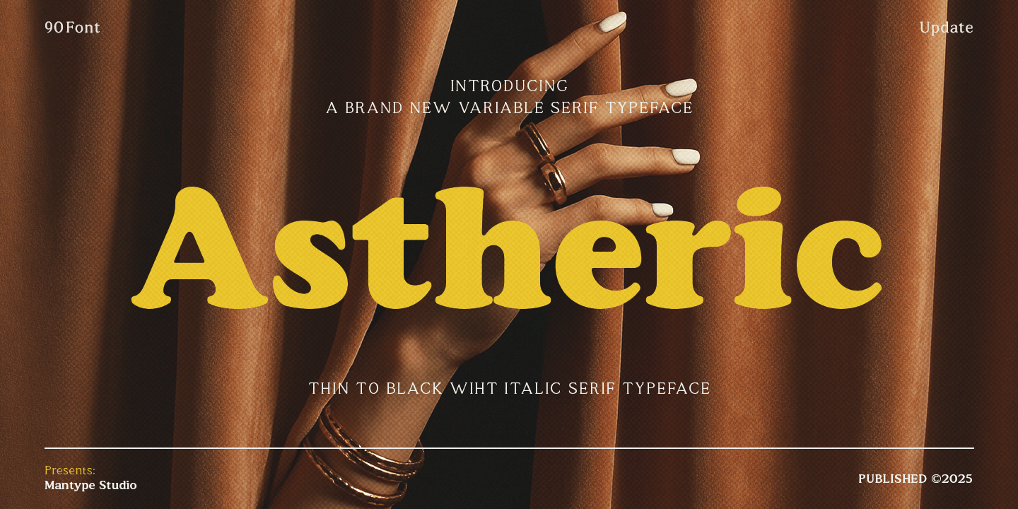 Astheric Font Poster