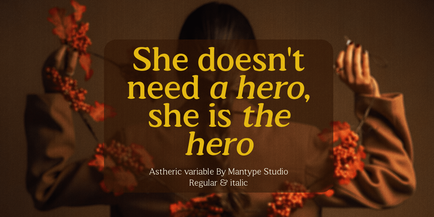 Astheric Font Poster #1
