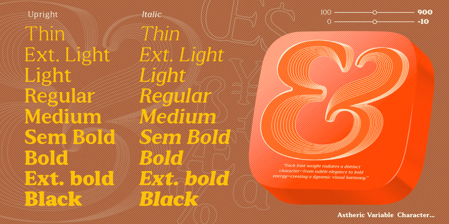 Astheric Font Poster #1