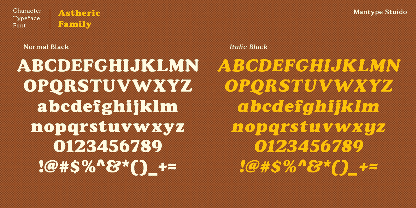 Astheric Font Poster #1
