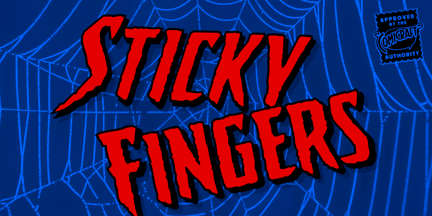 Sticky Fingers Font Poster #1