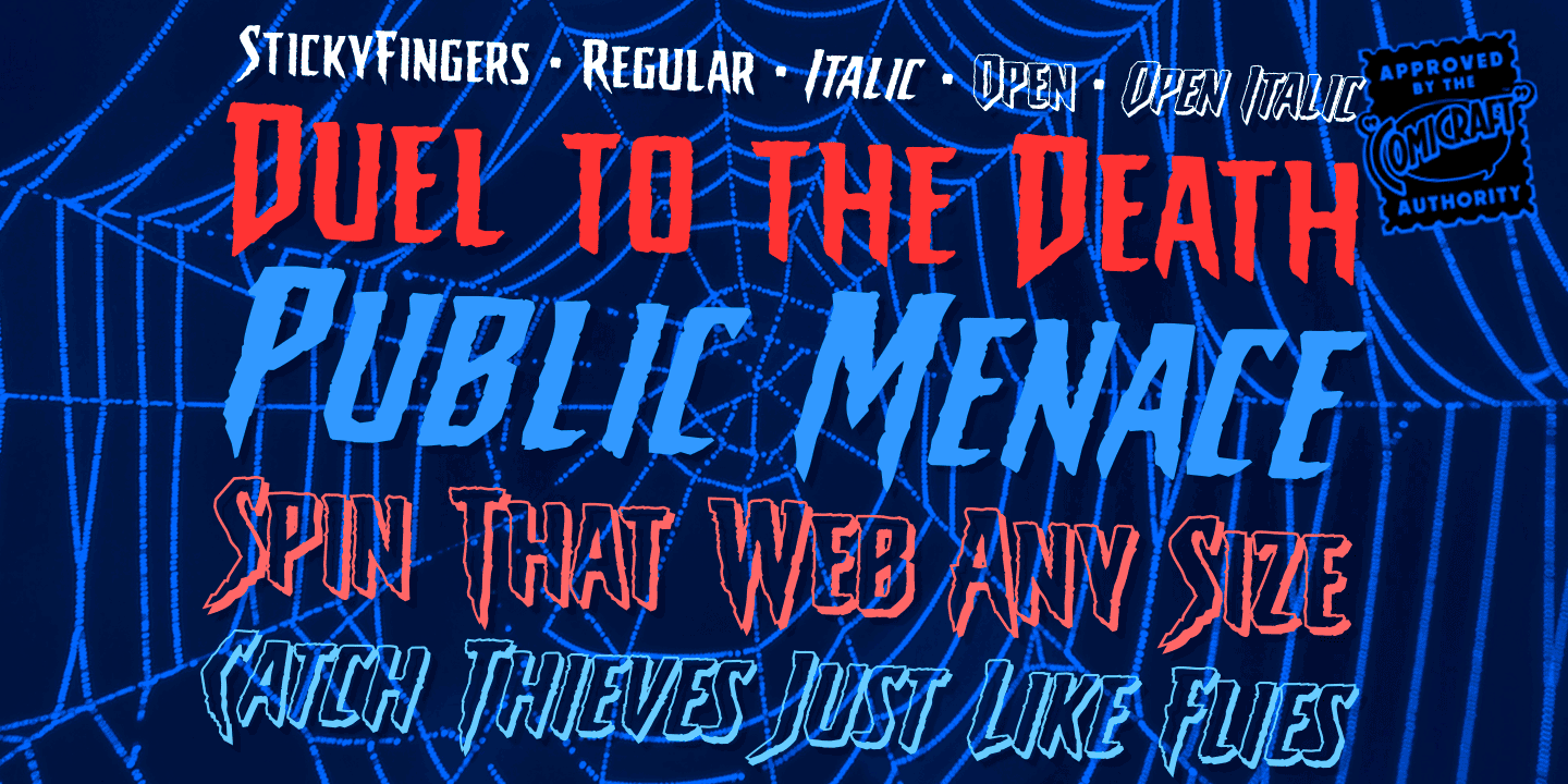 Sticky Fingers Font Poster #1