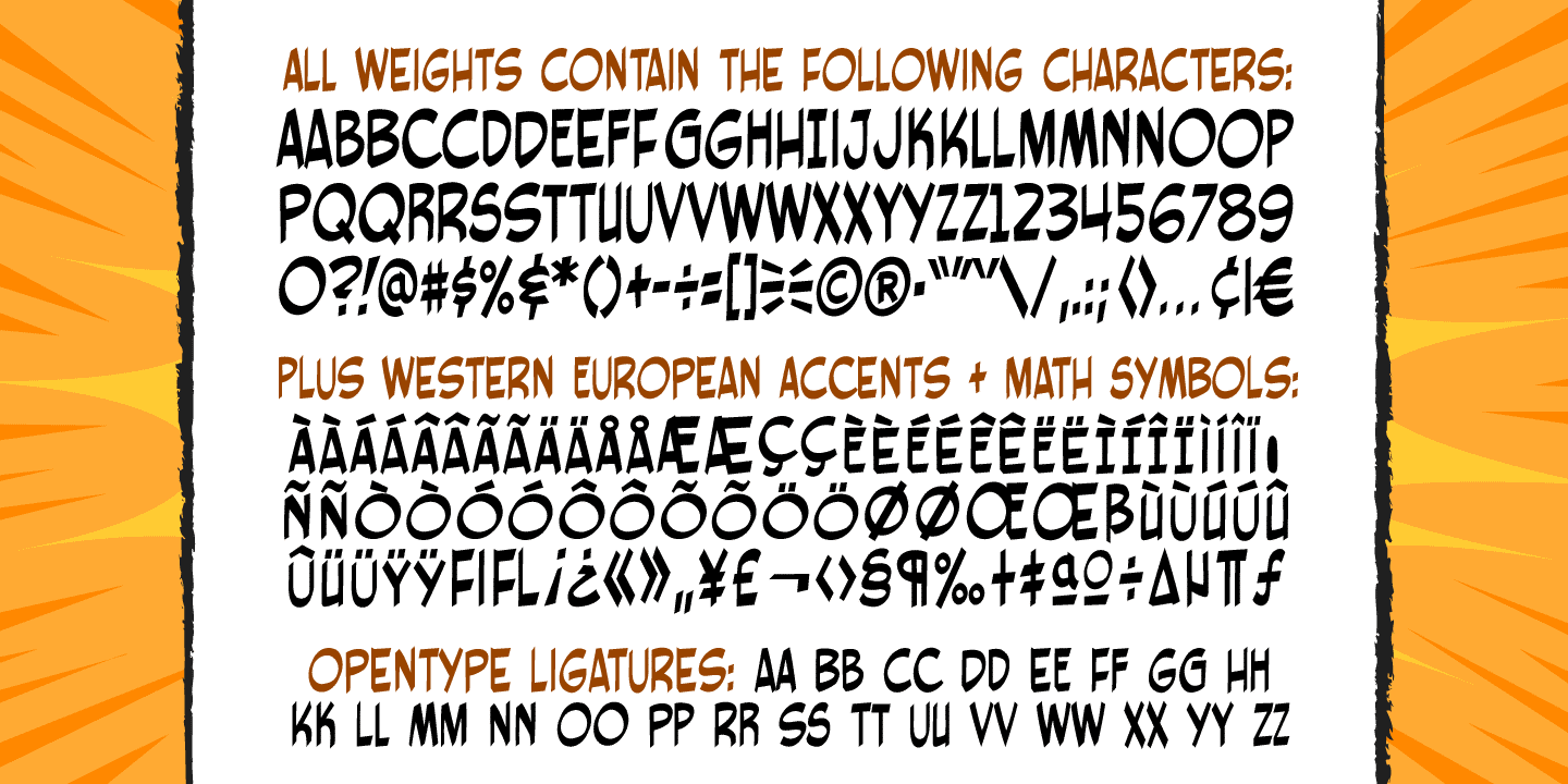 Red Star Font Poster #1