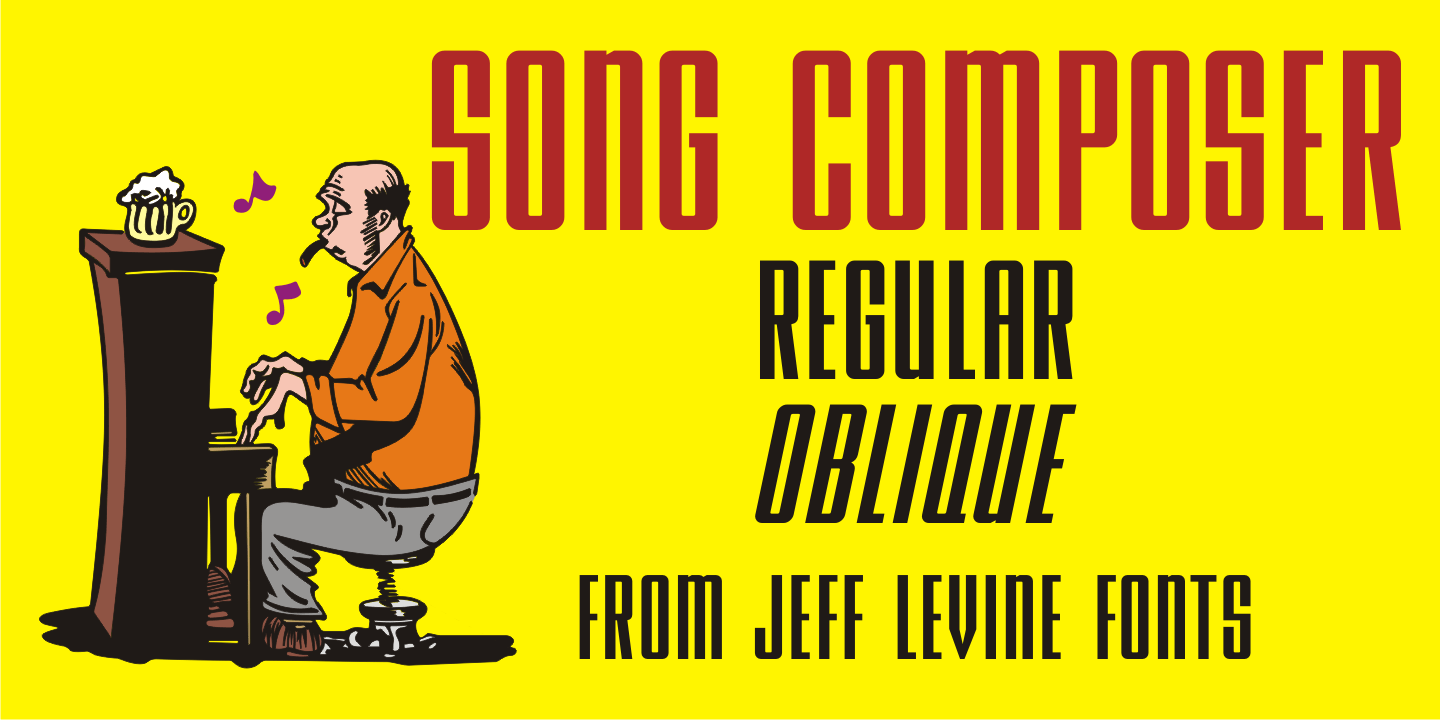 Song Composer Font Poster #1